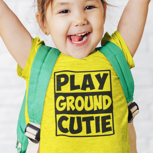 Kids Playground Cutie Girls  T-Shirt perfect for active play and casual wear. Made from soft fabric and available in various size.