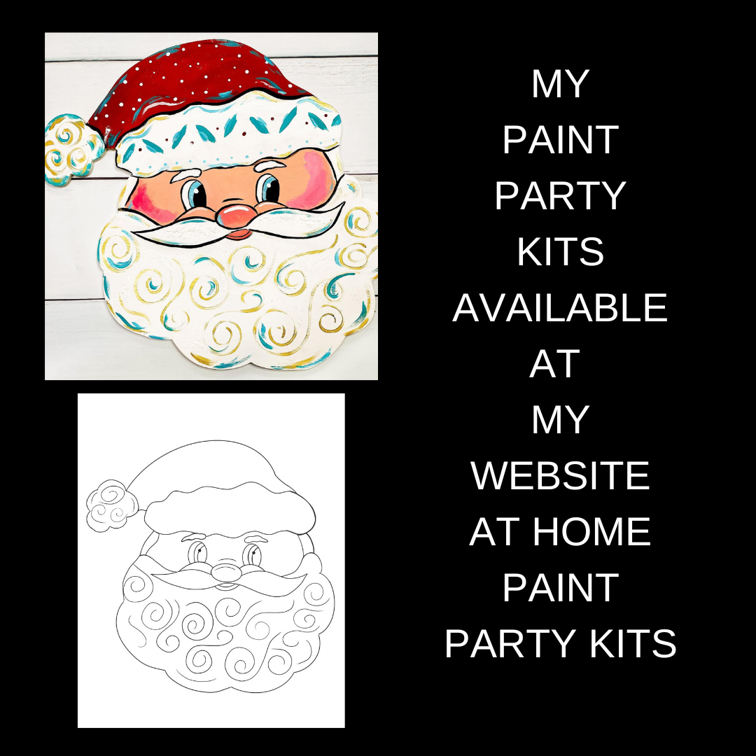 Christmas Eve Paint Party Kit – Family Fun with Nutcracker for Adults & Owl & Santa for Kids. All Supplies & Instructions Included.