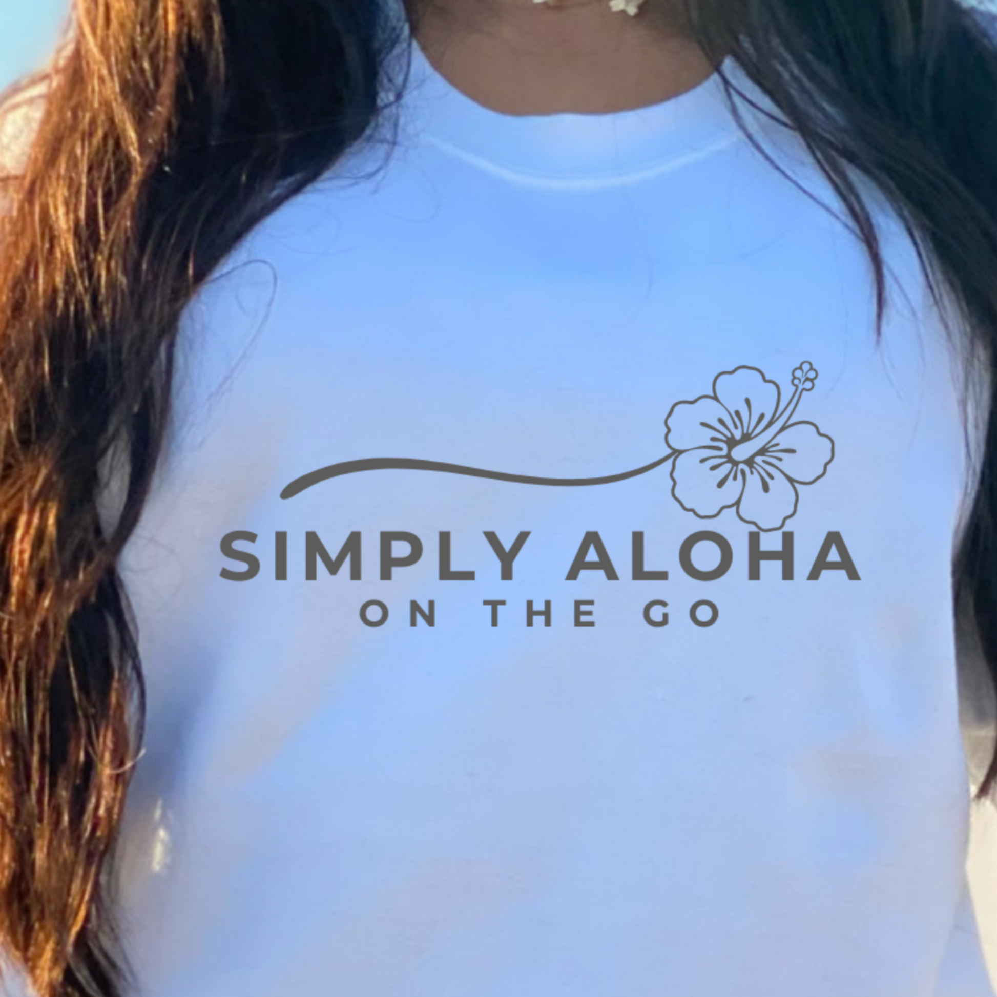 ‘Simply Aloha On the Go’ logo and island-inspired design. Spread Aloha Live Aloha